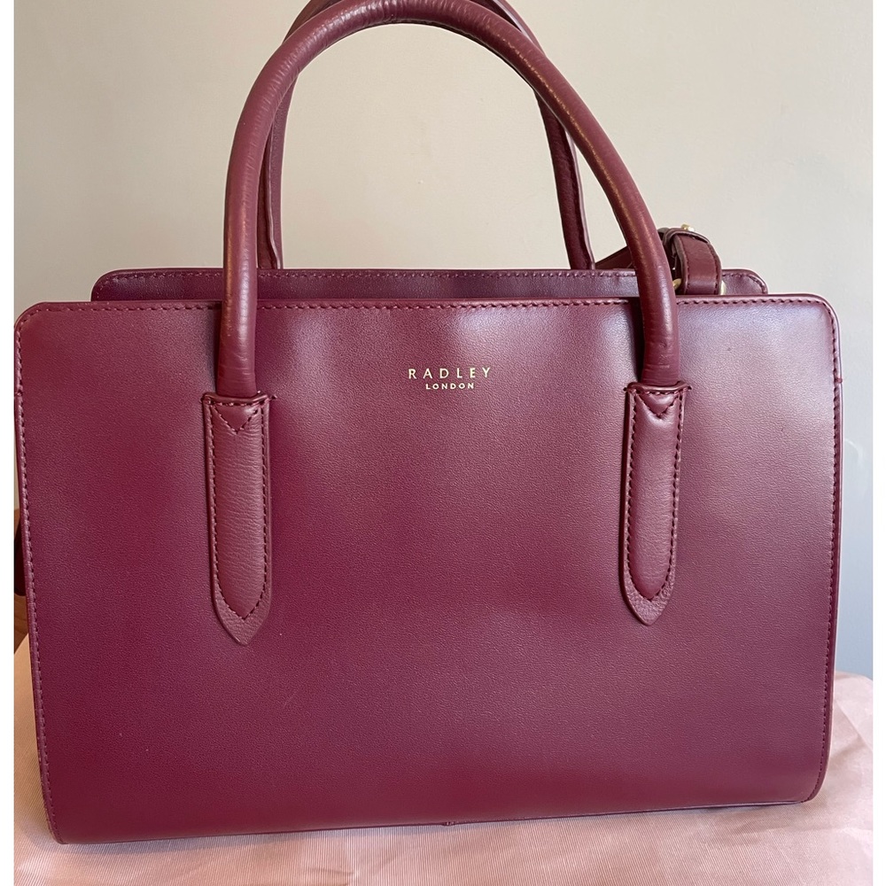 Radley London Arlington Court bag in Mahogany leather EUC